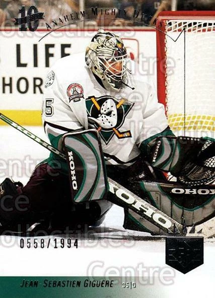 2003-04 SP Authentic 10th Anniversary #17 Jean-Sebastien Giguere - Image 1 of 1