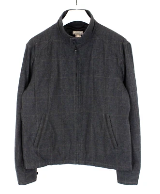 GANT Wool Check Waister Coat Men's LARGE Full Zip Lined Patterned - Image 1 of 4