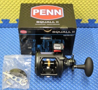 Penn Squall II Conventional Level Wind Line Counter Reel SQLII30LWLC 1545930 - Image 1 of 4