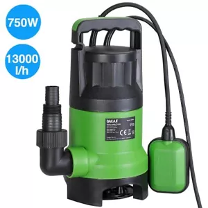 Pompa Immersione Elettropompa Sommersa Acque Scure Sporche Chiare 750W 13000L/h - Foto 1 di 5