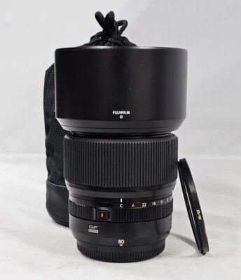 #FUJIFILM Fuji Fujinon GF 80mm F/1.7 R WR Lens - Black(s/n 01029)+  B+W filter - image 1 of 4
