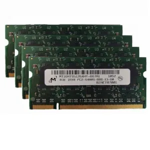 Micron 4X 4GB 1Rx8 PC2-6400 DDR2-800MHz DDR2 200pin SODIMM Laptop Memory - Picture 1 of 5