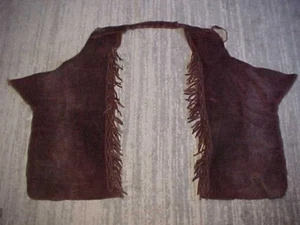 VINTAGE WILD WEST LEDER COWBOY CHAPS ~ NACHLASSARTIKEL - Bild 1 von 20