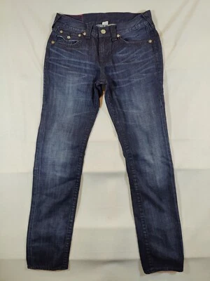 True Religion Jeans Men's 31 Skinny World Tour Denim Blue 100% Cotton - Image 1 of 4
