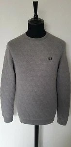 Sweat Matelassé Gris Fred Perry - Imagen 1 de 9