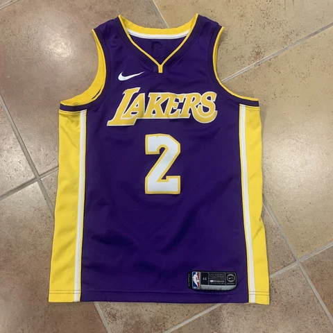 Nike Lonzo Ball Los Angeles Lakers Jersey Mamba Swingman Mens 44 Cover