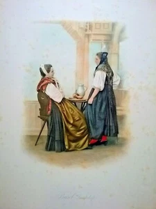 1896 SVIZZERA COSTUMI BASEL LANDSCHAFT - Imagen 1 de 1