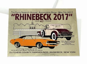 2017 Rhinebeck Car Show Plaque - Dutchess County Fairgrounds NY Plate - Picture 1 of 5