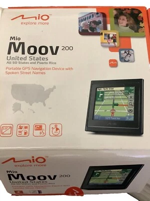 GPS Mio Moov 200 GPS United States Portable GPS Navigation System New - Image 1 of 4