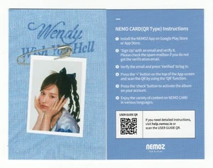 Tarjeta fotográfica Red Velvet Wendy código QR | Wish You Hell (versión álbum Smart Nemo) - Imagen 1 de 2