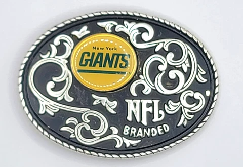 New York Giants Black /Silver Belt Buckle Cover