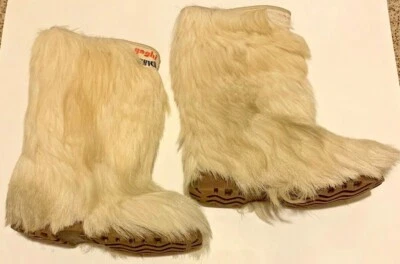 Tecnica Yaghi Capra Bianca Womens Snow Boots Size 8 - 42 Fur Fashion - Image 1 of 4
