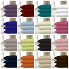 2 x Pillow Case Luxury Fine Poly cotton Housewife Pair Pack Pillows Cover Cases
