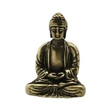 Vintage Bronze Pure Brass Decorative Buddha Statue for Pocket or Table 3*2 4CM