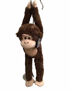 Monkey Plush KellyToy Hanging Brown NEW Toy Gift Stuffed Animal Jungle Zoo - Picture 1 of 7