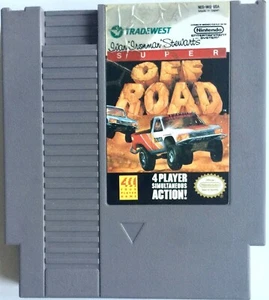 CARTUCCIA E CUSTODIA GIOCO ORIGINALE VINTAGE NINTENDO NES "SUPER OFF-ROAD" - Foto 1 di 3