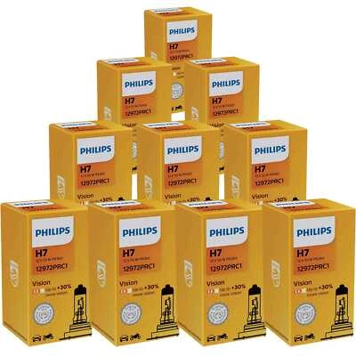 10x Philips Vision H7 Halogen bis zu 30% mehr Licht 55W 12V Autolampen - Bild 1 von 2