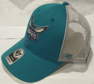 NWT NBA '47 Brand MVP Charlotte Hornets OSFM Adjustable Mesh Snapback Hat - Picture 1 of 6