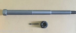 Harley Knucklehead Pan Servi UL Parkerized Front Axle & Nut 36-48 Springer Fork - Bild 1 von 5