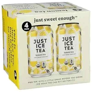 Just Ice Tea Bio Just Sweet Enough Tee Zitrone 4 Dosen - Bild 1 von 3