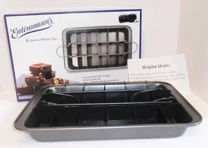 Juego de fabricante de brownie Entenmann's sartén antiadherente con parte inferior emergente y divisores - Imagen 1 de 8