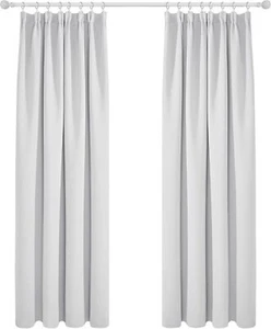 Deconovo Super Soft Curtains Thermal Insulated Pencil Pleat , grey , 46x90 , new - Picture 1 of 1