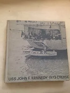 USS JOHN F. KENNEDY CV-67 MED CRUISE BOOK LOG 1973 with Red Record - Picture 1 of 9