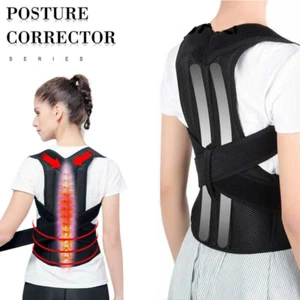 Hombres Mujeres Corrector de Postura Ajustable Alisador de Espalda Soporte Soporte Soporte de Hombro - Imagen 1 de 14
