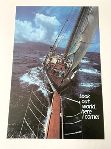Poster Scuola Ispirazione Motivazione Barca a Vela Argus Vintage 21” X 14” #42643 - Foto 1 di 11