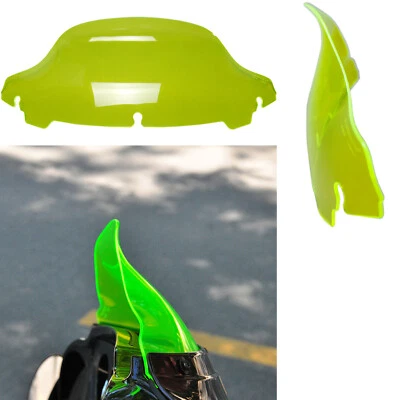 7.0" Green Front Windscreen Windshield for Harley Touring Electra Street Glide - Imagem 1 de 4