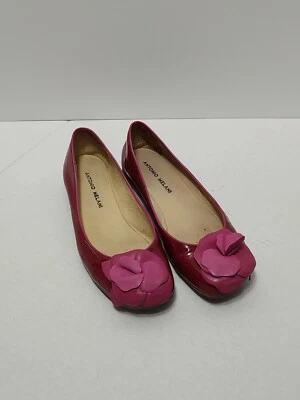 Zapatos planos para mujer Antonio Melani 5,5 M rosa charol rosas graduación boda Foto 1 de 4