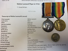 Ww1 Medals Pair K.I.A. R-36195 Pte W L Piper Kings Royal Rifles