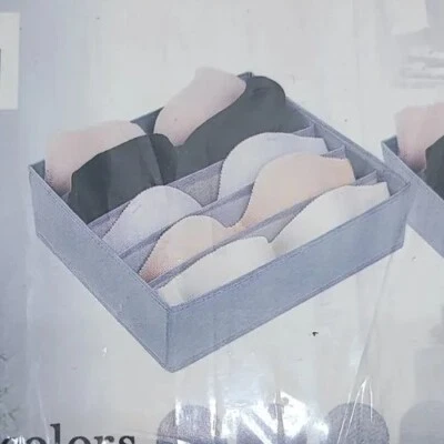 Underwear drawer organizer, Collapsible Closet Dividers  Bras, Underwear, Socks - Image 1 of 3