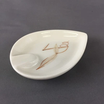 Vintage Winfield Ceramic Personal Single Cigarette Ashtray Floral Design - Image 1 of 4