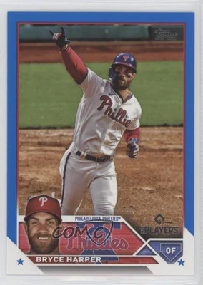 2023 Topps X MLB Players Exclusive Blue /150 Bryce Harper #3 - Image 1 of 2