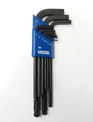 Allen Metric Ball Plus Hex Key Set USA 59915 - Image 1 of 4