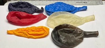 Globos de látex previamente inflados: ¡diversión solitaria!  Seis globos inflados con bomba Foto 1 de 4