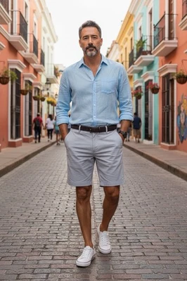Pantalones Cortos para Hombre Margaritaville Talla 36 Gris Amanecer Elastizados en 4 Vías Secado Rápido UPF 30 NUEVOS CON ETIQUETAS Foto 1 de 4