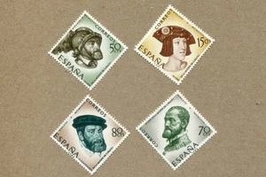 SPAIN 1950’s set of 4 General Franco ANN. OF HIS DEATH 1892 / 1975 MH STAMPS - Picture 1 of 1