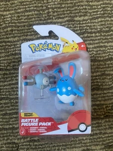 Pokemon Magnemite + Azumarill Battle Pack Nintendo Jazwares Action Figures NEW - Picture 1 of 2
