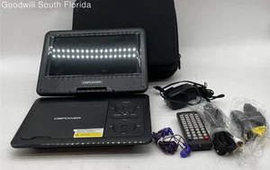 DBPOWER Black 9 in USB Portable DVD Player With Accessories Not Tested - Picture 1 of 10