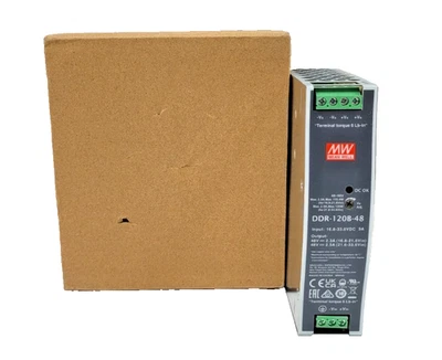 Mean Well DDR-120B-48 Hat Rail Fuente de alimentación Convertidor DC/DC 16.8-33.6V:48V 2.5A Foto 1 de 4