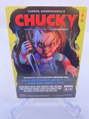 MTG Chucky - Kardur, Doomscourge FOIL Secret Lair Drop 1807 - Image 1 of 2
