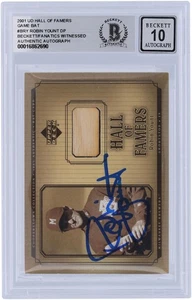 Robin Yount Brewers Signed 2001 Upper Deck Hall of Famers #B-RY BAS 10 Card - Picture 1 of 4