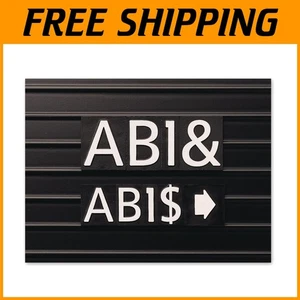 Clean White Letters for Magnetic Boards, Helvetica Font, 128 - Picture 1 of 9