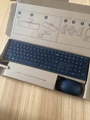 HP 710 Wireless Slim Keyboard And Mouse Untested In Original Box. Pre Owned  - Image 1 of 4