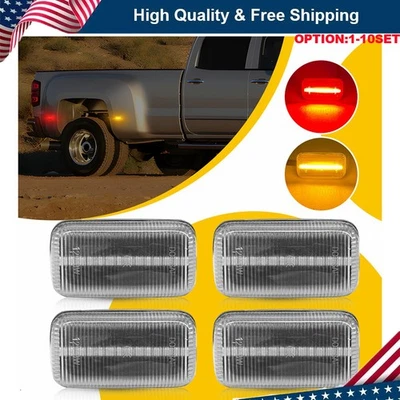 Прозрачные светодиодные габаритные огни для GMC Sierra 2500HD/3500HD двойная кровать 15-23 4-40x - Изображение 1 из 4