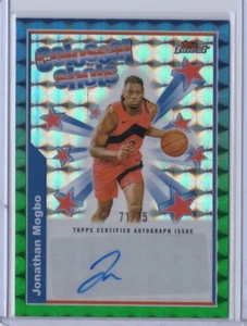 JONATHAN MOGBO NBA 2024-25 Topps Finest Green Geo RC Auto 71/75 #BSA-JM Card - Picture 1 of 2