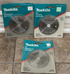Makita  792611-2 3-3/8" 20 T Carbide 721003-8 Combination Cutting Saw Blade Lot - Picture 1 of 2