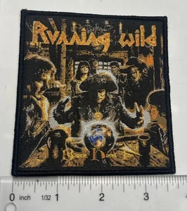 Running Wild Black Border Woven Patch - Picture 1 of 1